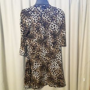 A love cheetah printed dress